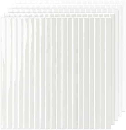 Select 5 Pack Peel and Stick Backsplash Tiles, Vinyl Self Adhesive Back by selectlighting