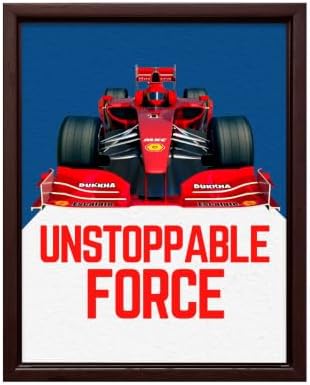 InkFlow Posters Racing Car Canvas Poster by InkFlowPosters
