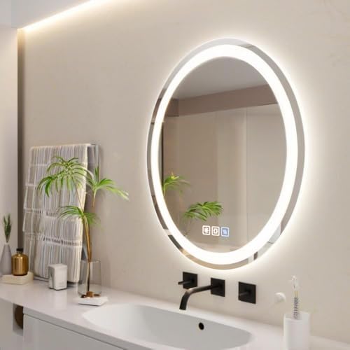 FLJ 20X28 inch Oval LED Bathroom Mirror - Image 2
