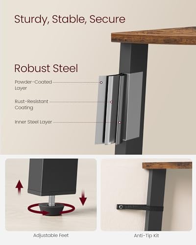 VASAGLE 5-Tier Corner Shelf Stand, Modern Ladder Shelf - Image 5