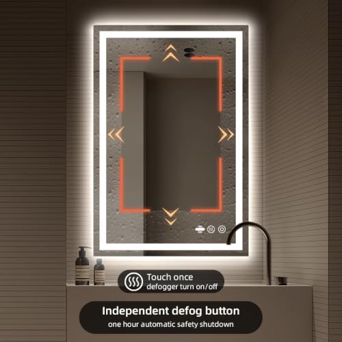 40" x 32" LED Lighted Bathroom Mirror - Image 7