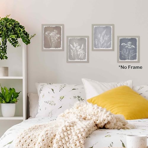 TLESKE Boho Neutral Vintage Fall Botanical Posters Prints Unframed 8x10 Set of 4 - Image 2
