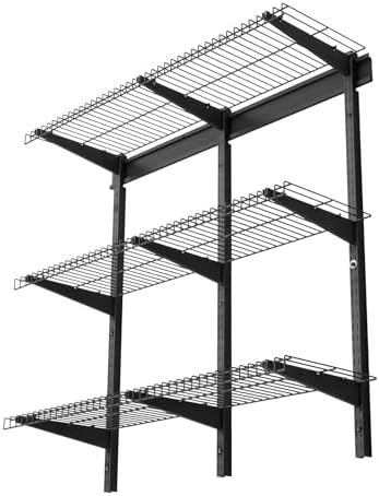 VEVOR 3-Tier Heavy Duty Wall Garage Shelving, 1 x 3 ft Steel Wall Mounted by VEVOR