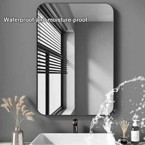 Metal Framed Bathroom Mirror Vanity Rectangle Wall Mounted Modern Mirrors - Image 3