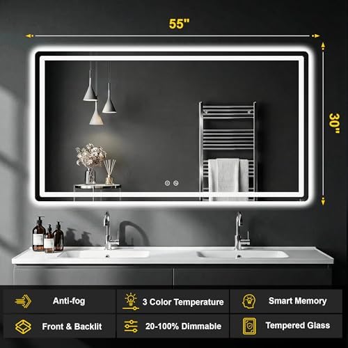 LED Bathroom Mirror with Lights - Image 2