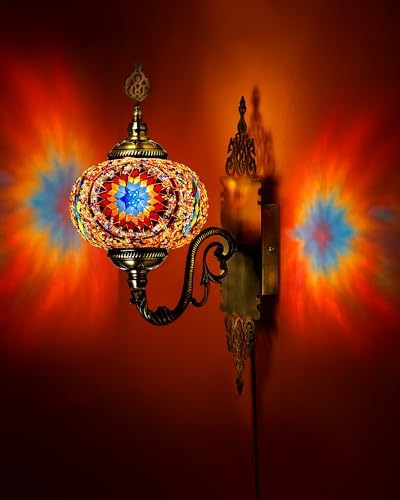 Baquler Turkish Moroccan Plug in Wall Sconce Lamp by Baquler