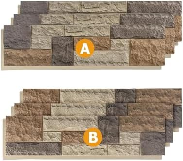 ROOMTEC 6-Pack Faux Stone Wall Covering Panels by ROOMTEC