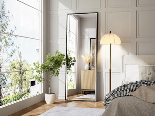 Black Framed Rectangle Beveled Full Length Mirror 16x60 Inch, Anti‑Rust - Image 2