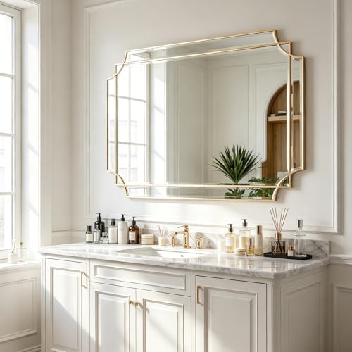 48"x32" Large Rectangle Beveled Mirror by ReflectPerfectionEveryDay