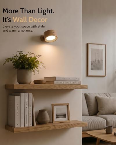 Wall Lights, Rechargeable Magnetic Wall Sconce - Image 2