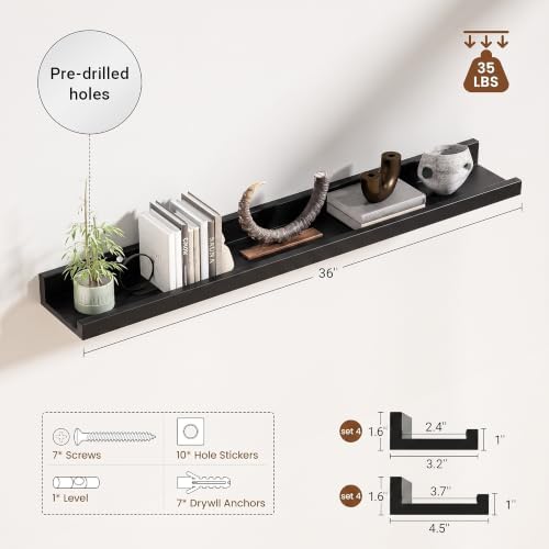 Heimlove 36 Inch Picture Ledge Shelf - Image 2