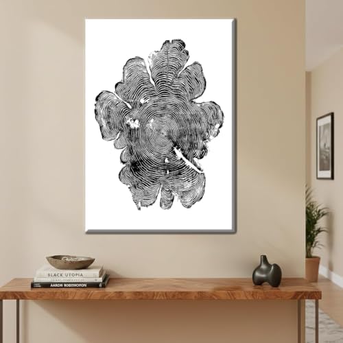 IBHJSART Oregon Western Red Cedar, woodcut print, Woodcore art, tree ring print - Image 5