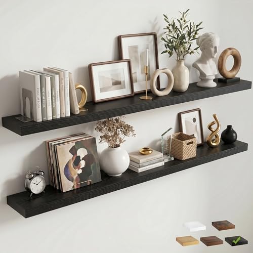 72 Inch Floating Shelves for Wall by FLYJOE