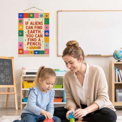madalo Funny Colorful Classroom Wall Art Poster Hanger Frame 12x16 Inch - Image 6