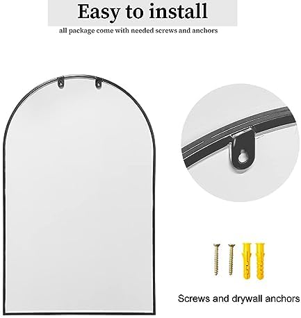 Dewfig Arched Window Wall Mirror - Image 5