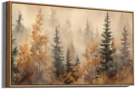 InSimSea Extra Large Framed Fall Wall Art, Forests Trees Landscape - Image 5