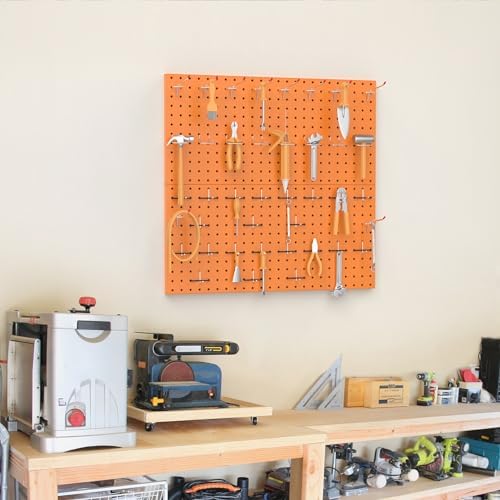TORACK Wall Organizer Pegboard 24x24 in or 12x48 in, Tools Storage Pegboard - Image 7
