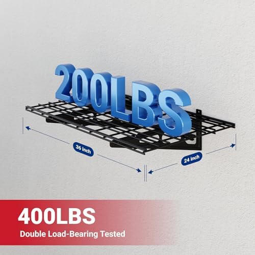 FLEXIMOUNTS 1-Pack 2x3ft Garage Shelving Wall-Mounted Storage Rack - Image 3