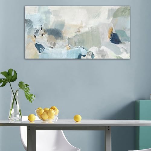 arteWOODS Abstract Canvas Wall Art Teal Abstract Pictures Canvas Painting - Image 7