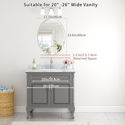 18x24 Inch Bathroom Mirrors for Over Sink, Frameless Mirrors for Wall - Image 5