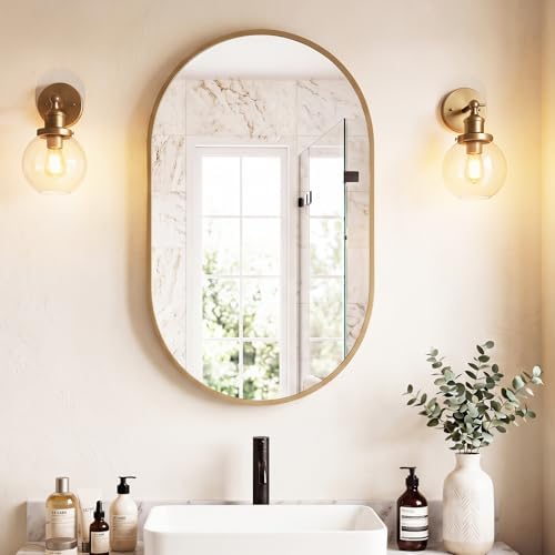 NEWBULIG Oval Bathroom Mirror, Vanity Mirror - Image 5