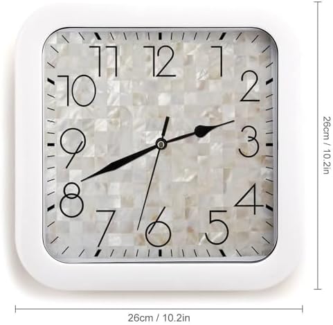 Mother of Pearl, Premium Plastic Decorative Hanging Clock - Image 2