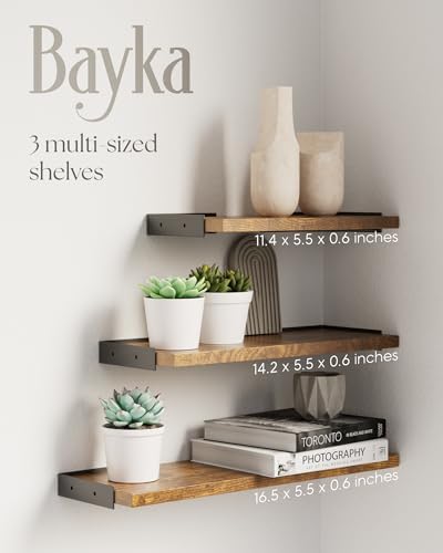 BAYKA Wall Mounted Floating Shelves - Image 2