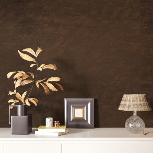CHIHUT Brown Velvet Wallpaper Peel and Stick Self Adhesive Felt Drawer Liner - Image 2