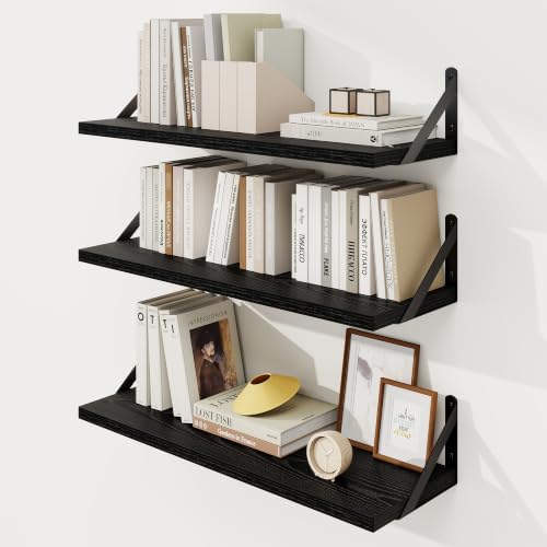 Floating Shelves, 8 Inch Deep Rustic Book Shelf by KovaScapeHomeDecor