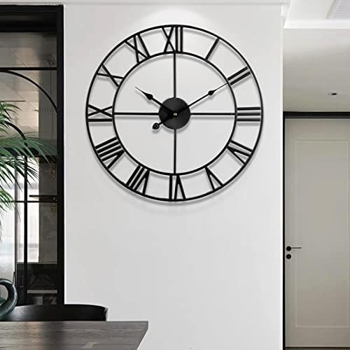 Large Wall Clock for Living Room Decor - 60cm/ 24 Inches Silent Non-Ticking - Image 2