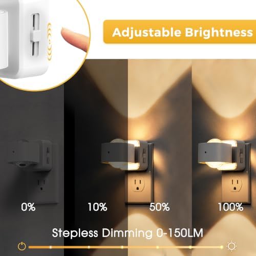 L LOHAS LED Night Lights Plug into Wall, Night Light Projector Light Sensor - Image 3