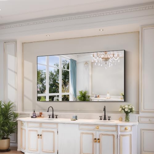 YIROMAN Bathroom Mirror 66"x36", Rectangular Vanity Mirror - Image 3