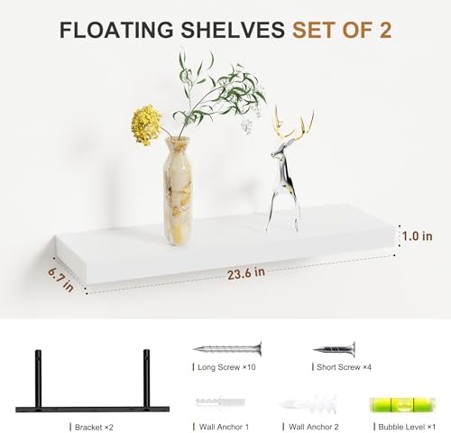Bellsal Floating Shelves for Wall, Living Room, Bathroom Storage, Book Shelf - Image 3