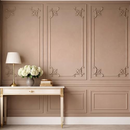 12pcs Corner Wall Molding, Wainscoting Floral Molding, Fleur De Lis - Image 3