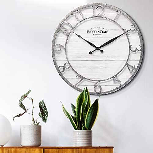 Presentime 21" Farmhouse Series Wall Clock - Image 2