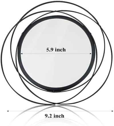 3 Set Sunburst Round Mirrors for Wall Decor Bedroom Bathroom - Image 6
