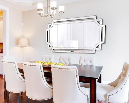 Chende 24" x 47" Large Mirror for Decor, Decorative Wall Mirror - Image 4