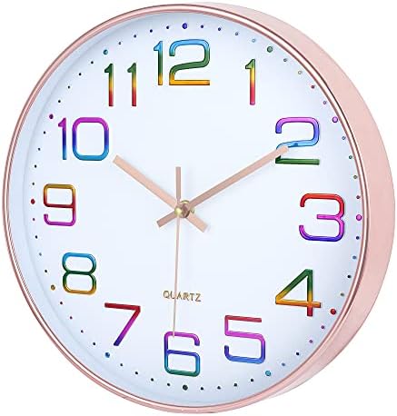Lafocuse 12 inch Modern Analog Colorful Wall Clock - Image 5