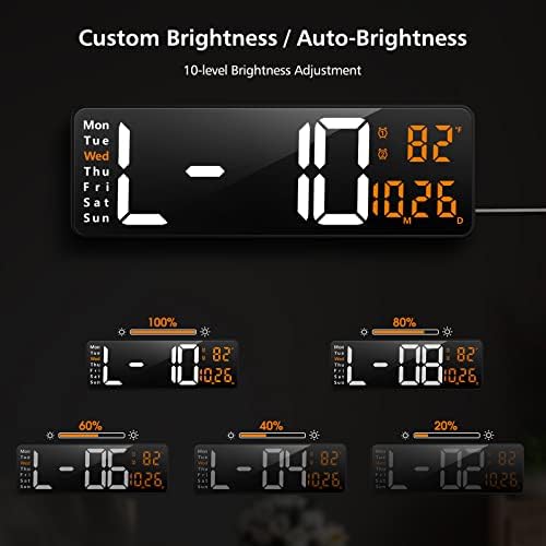 Zgrmbo 16" Large Digital Wall Clock - Image 5