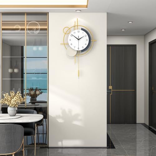 Wall Clock Decorative Pendulum Modern Wall Clock Battery Operated - Image 3