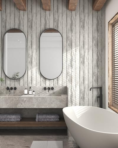 Wood Wallpaper Peel and Stick Shiplap Contact Paper 17.3" × 197" - Image 2