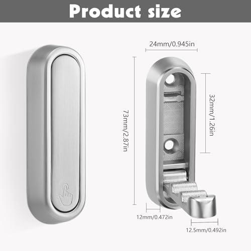 Foldable Wall Hook, 4 Pack, Screw Mounted, Heavy Duty Coat Hooks - Image 3