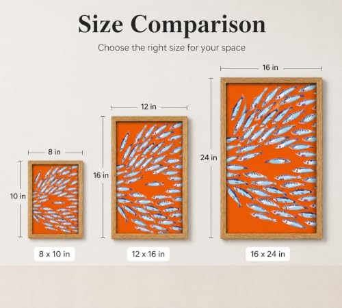 Framed Sardine Canvas Wall Art - Image 5