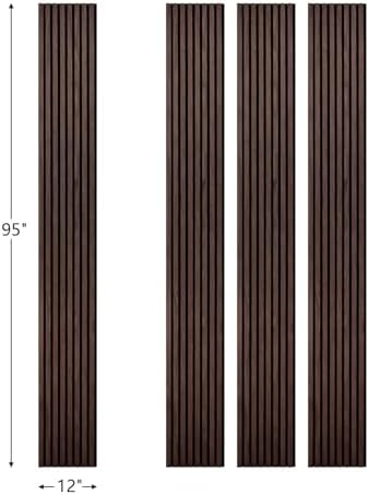ZETY HOME Acoustic Wood Wall Panels, Slat 4-Pack, 94.5 in - Image 2