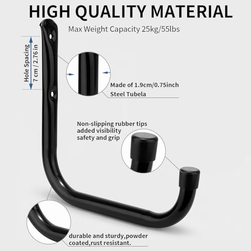 Ladder Storage Hook, Garage and Garden Storage Utility Hook, Heavy Duty Jumbo - Image 3