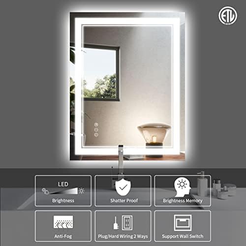 24x32 Inch LED Bathroom Mirror - Image 2