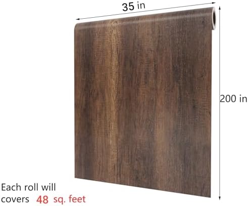 Decotalk 3ft x 16.5ft Large Wood Countertop Contact Paper Wood Grain Contact - Image 7