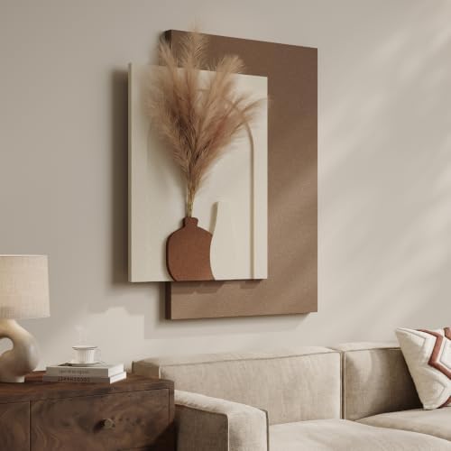 Cuspin Boho 3D Textured Wall Art, Neutral Artwork - Image 2