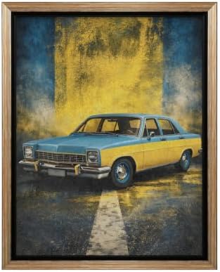 InkFlow Posters Vintage Car Canvas Poster by InkFlowPosters