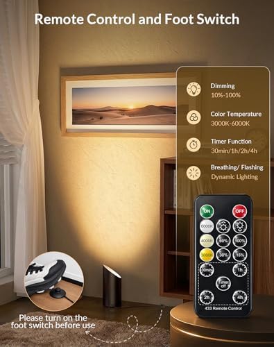 2 Pack Uplights Indoor Floor Can Lights, 3CCT - Image 4